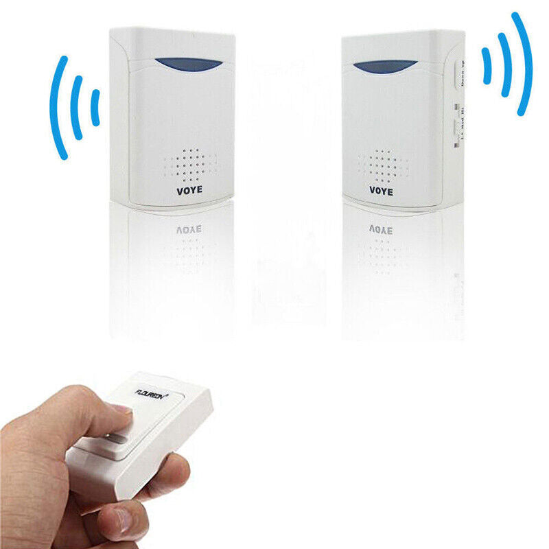 White Digital Wireless Doorbell Set With Remote Control