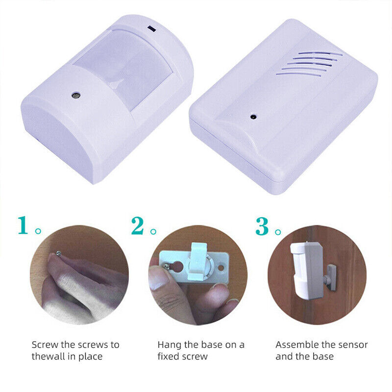 White Digital Wireless Doorbell Set With Remote Control