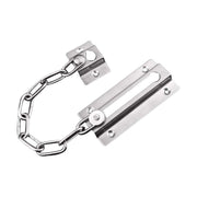 Stainless Finish Steel Door Chain Security Lock Guard Latch