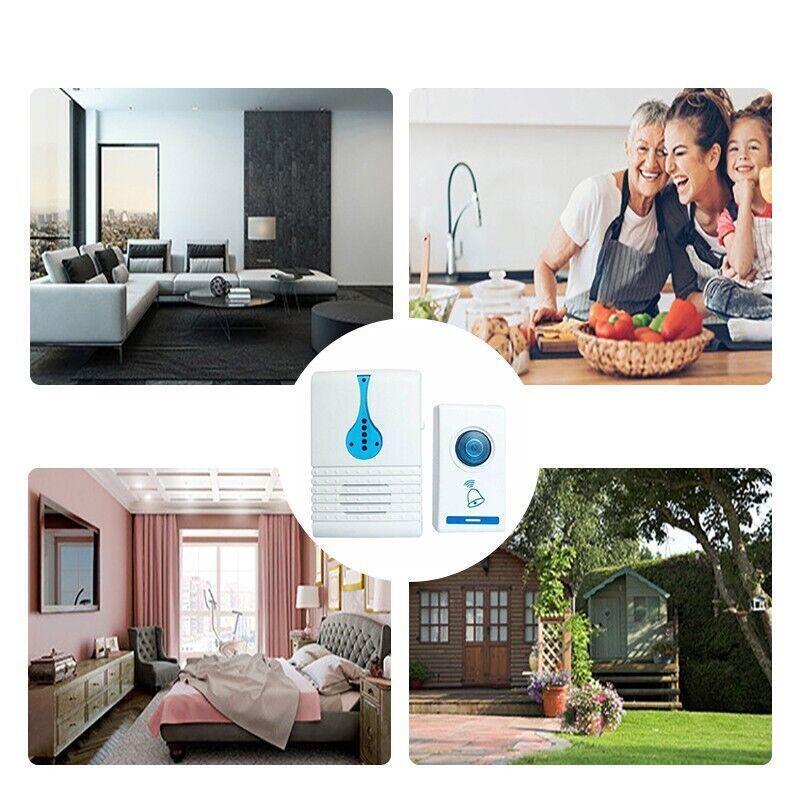 Colour Varies Digital Cordless Wireless Doorbell With 36 Chimes