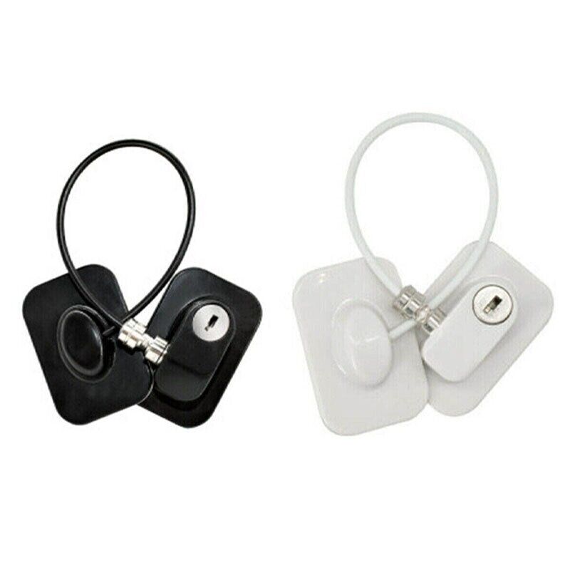 ABS Stainless Steel Adhesive Refrigerator Lock with Keys