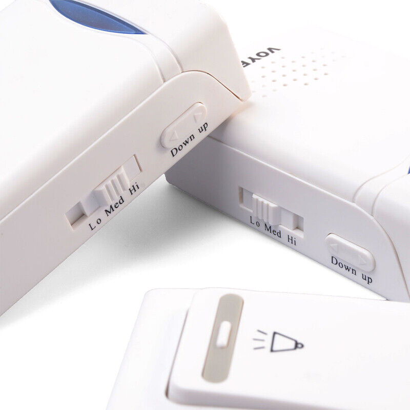 White Digital Wireless Doorbell Set With Remote Control