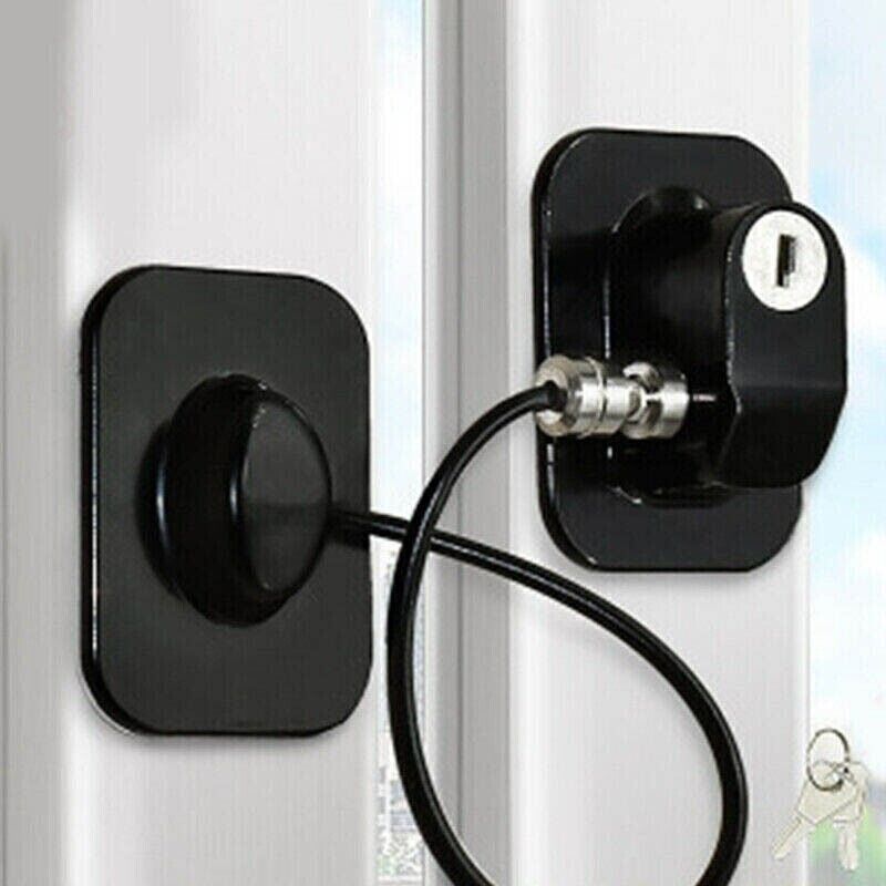 ABS Stainless Steel Adhesive Refrigerator Lock with Keys