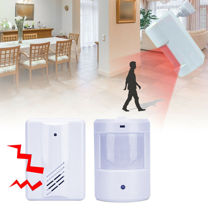 White Digital Wireless Doorbell Set With Remote Control