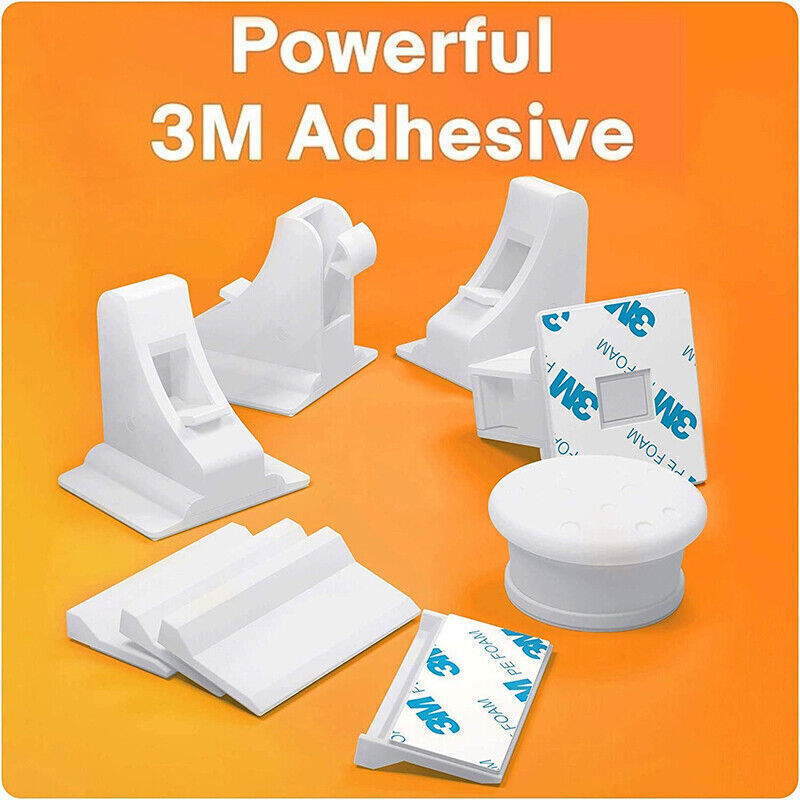 Invisible Adhesive Magnetic Child Safety Cabinet Locks No-Drill