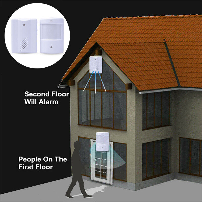 White Digital Wireless Doorbell Set With Remote Control