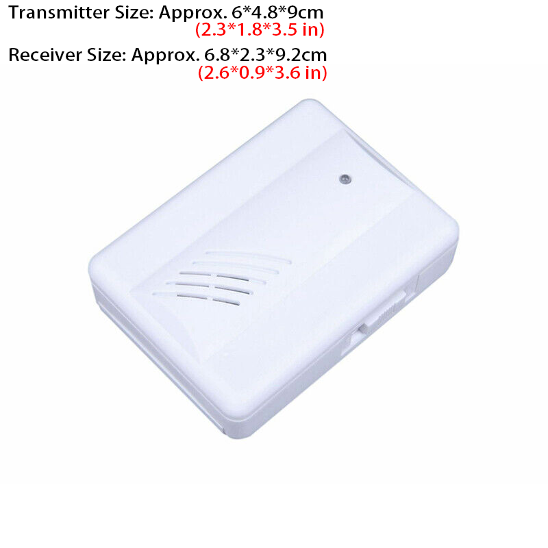 White Digital Wireless Doorbell Set With Remote Control