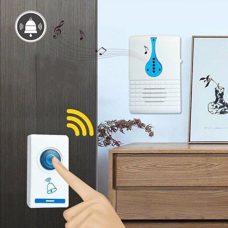 Colour Varies Digital Cordless Wireless Doorbell With 36 Chimes