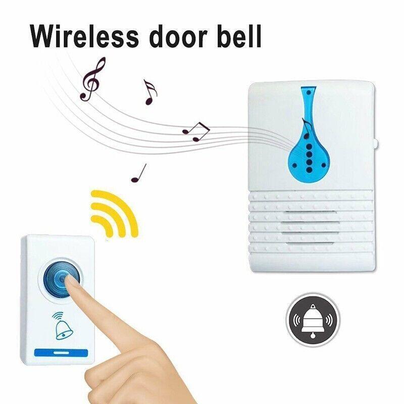 Colour Varies Digital Cordless Wireless Doorbell With 36 Chimes