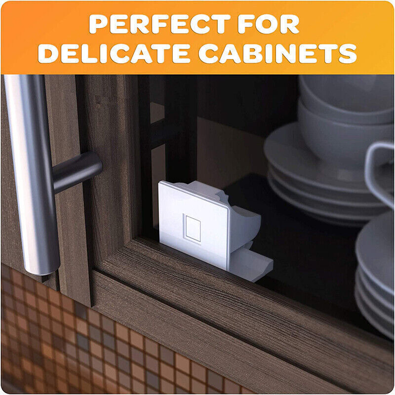 Invisible Adhesive Magnetic Child Safety Cabinet Locks No-Drill