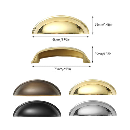 Shell Cabinet Handle Single-Hole with Electroplated Finish